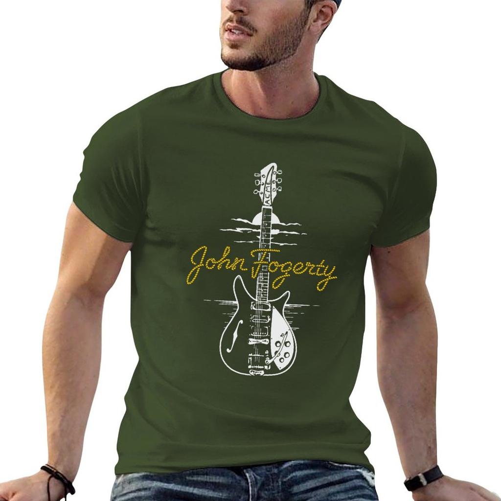 John Fogerty T-Shirt Plus Size Clothes for a Boy Heavyweights Oversized T Shirt Men