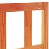 Headboard Wax Brown 160 Cm Solid Pine Wood