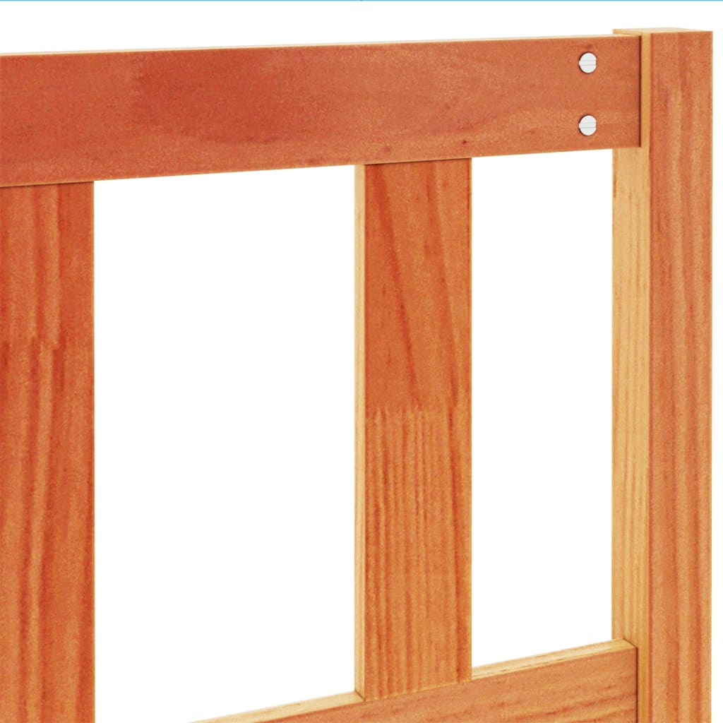 Headboard Wax Brown 160 Cm Solid Pine Wood