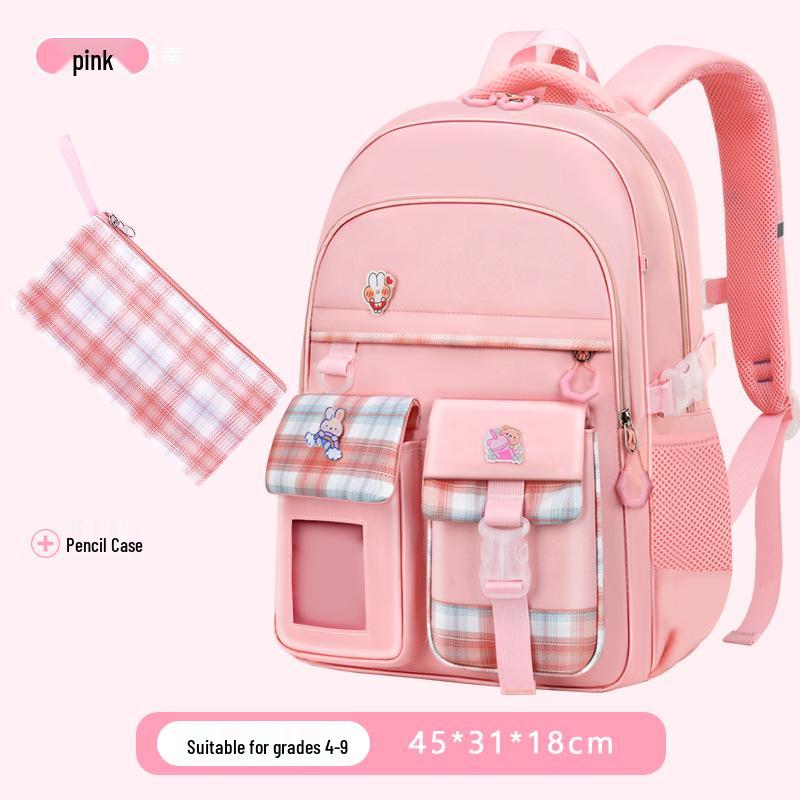 „Ultralehká školní taška s ochranou páteře pro dívky ze základních škol (Třídy 3-6)"