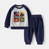 Boys Cartoon Outfit Set Sweatshirt and Jogger Pants Two Piece Tracksuit Casual Clothing for Toddler and Kids