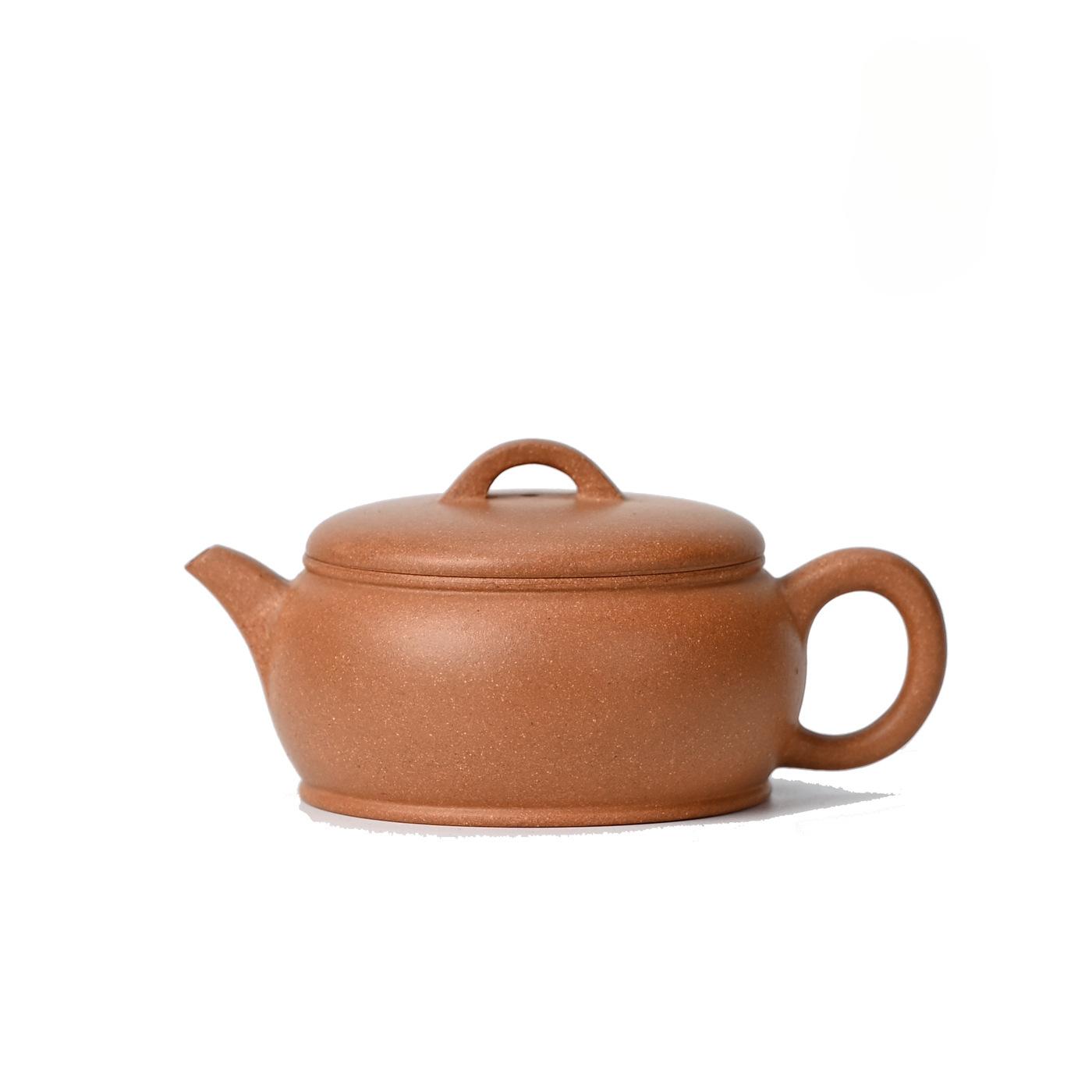 

150ml Ancient Yixing Purple Clay Teapots Handmade Round Drum Pot Raw Ore Downhill Mud Kettle With Strainer Zisha Tea Set Gift