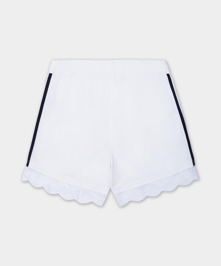 adidas 3-Streifen-Shorts mit Spitzenbesatz - Weiß / Il2420