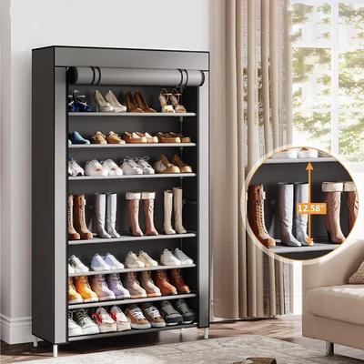 Shoes Rack With Dustproof Cloth Non-Woven Fabric Shoe Stands Organizer Closet Home Shoes Storage Holder Shelfs