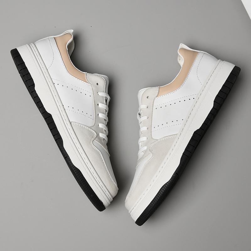 Fashion Designer Male Sneakers New Trend Sports Shoes Leisure Walking Flats Casual Genuine Leather Vulcanized Shoes Men Trainers