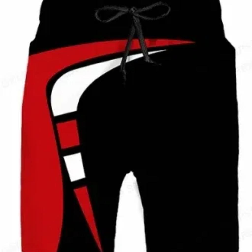 Simplicity Print Summer Men's Shorts Quick Dry Swimming Motorcycle Racing Shorts Oversized Casual Beach Pants Trend Men Clothing
