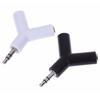Divisor em Y de 3,5 mm Fone de Ouvido Jack Duplo Adaptador de Áudio Feminino Design de Chaveiro
