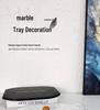 Modern Marble Tray Ornament for Living Room, Bedroom, and Hotel Décor