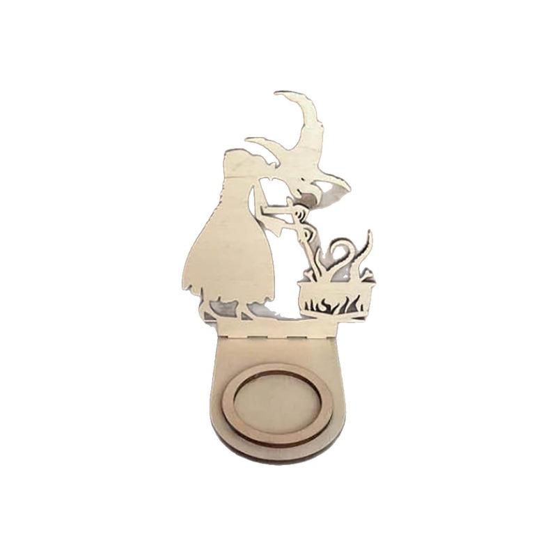 Wooden Crafts Ghost Candles Ghost Horror Halloween Party Decoration Home Living Room Ornament