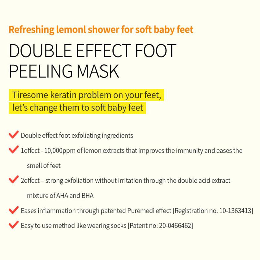 [KOREA AUTHENTIC] [DOUBLE&ZERO] Double Effect Foot Feeling Mask 1P 3P 5P