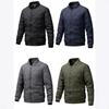 Cotton Jacket, Winter, Men's Clothing, Korean Version, Stand Up Collar, Zipper, Cotton Jacket, Casual Jacket, Men's, Cardigan Men's Clothing