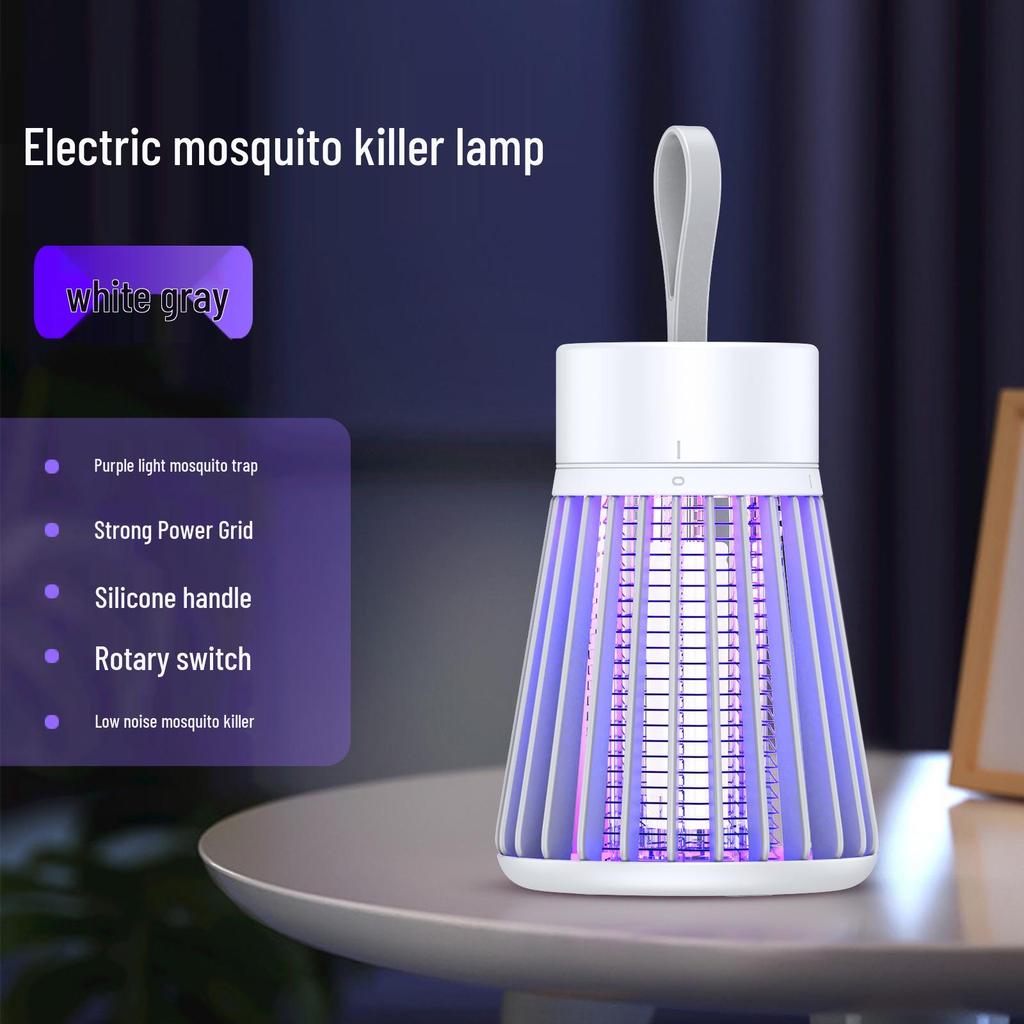2024 Multifunctional Portable Mosquito Killer Lamp: Electric Shock & Camping Light Combo for Indoor/Outdoor Use