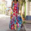 Women's Slip Dress Maxi Long Dress Island Coconut Grove Print Stitching Print Dress Spring & Summer Leisure Vacation