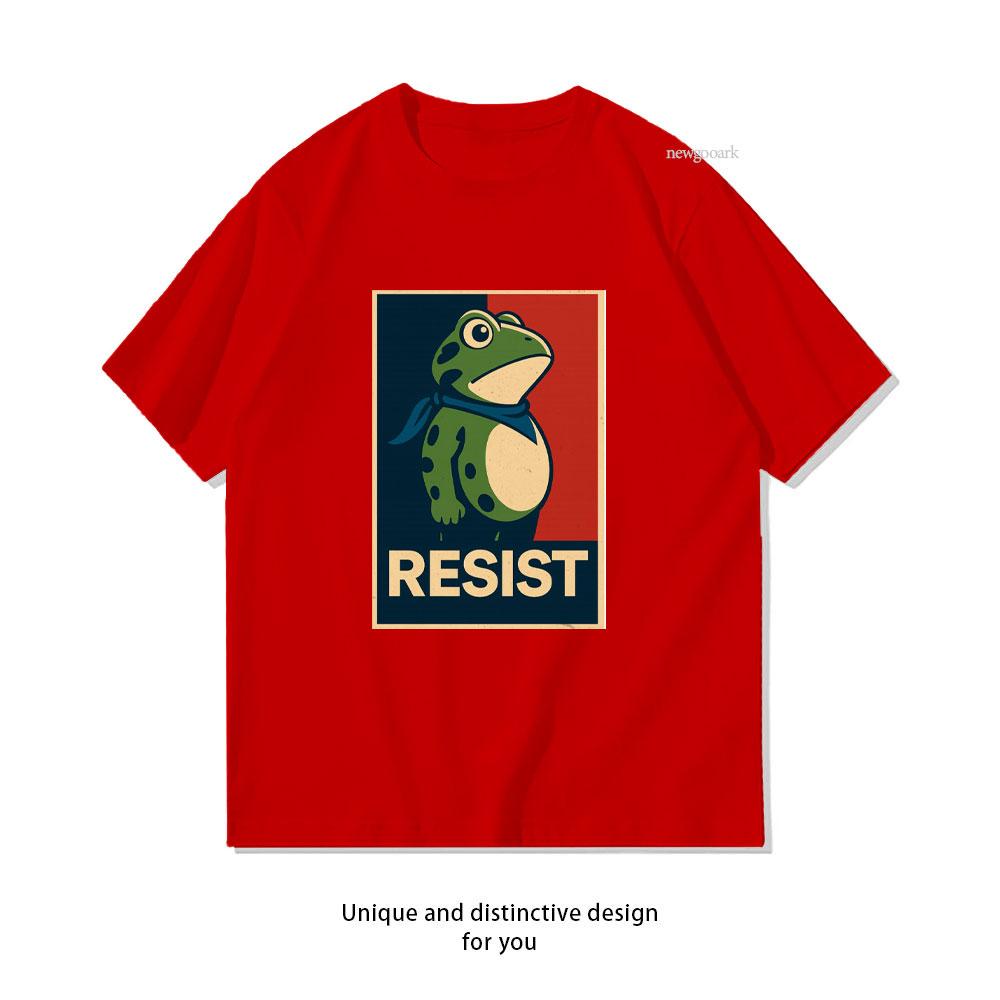 

Portland Frog Protest Essential TShirt Women Unisex Casual Cotton Graphic T Shirts Classic Oneck Shirt Unisex Adult Shortsleev S