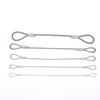 3 Pcs Safe 20Cm Safety Security Cable Wire Stainless Steel Sliver Stage Lights Rope Double Loop Daily