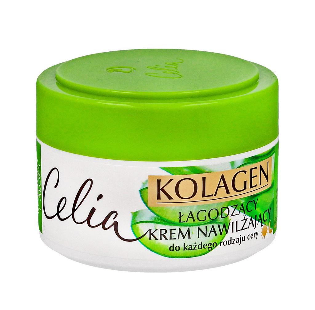 Celia Krem Aloesowy Z Kolagenem Łagodząco-Nawilżający 50Ml