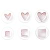 Geometric Pressing Spring Mold Handmade DIY Cutters for Biscuit Cookie Fondant Cake Heart Round Star Square Decorating Tools ZYF