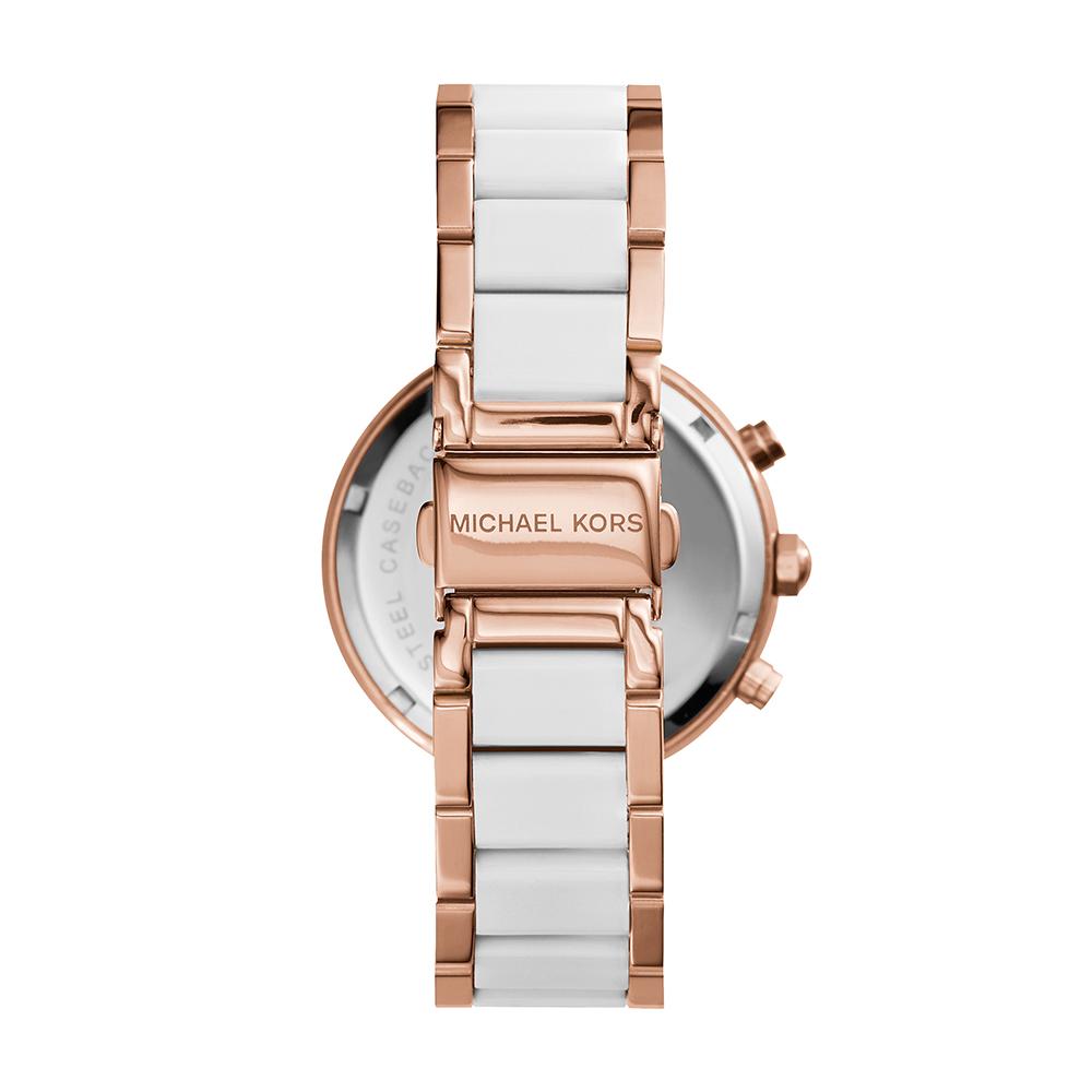 Michael Kors MK5774 Damenuhr Weißes Armband Weißes Zifferblatt 39mm + Box