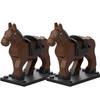 Medieval Military Castle Knight Building Blocks Riding Horse Wolf Bear Animal Vest Weapon Flag Saddle Dragon Toy Brick Gift K024