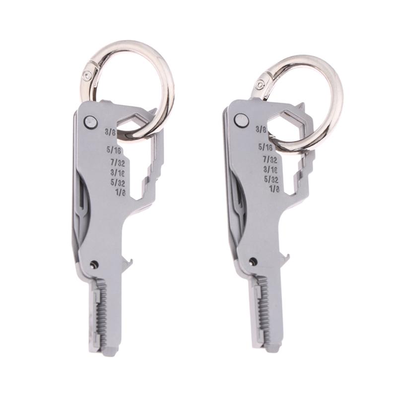 Multifunctional Folding Screwdriver Tool Keychain Portable Mini Emergency Repair Tools Home Use Outdoor Edc Multi-Tools