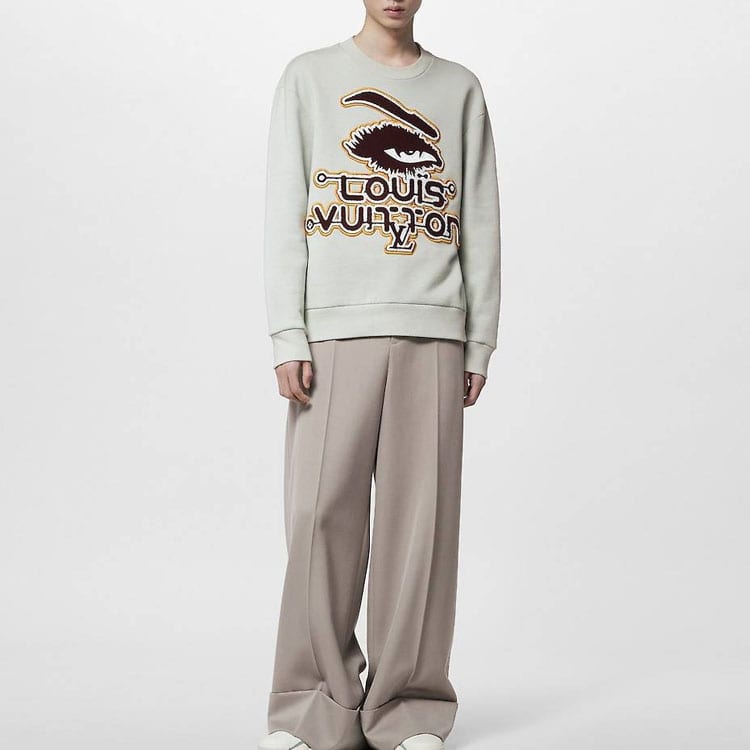 LOUIS VUITTON Sweatshirt Men's Light Green 1ABYJU