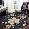 1pc Floral Mandala Office Round Area Rug, Indoor Mat Suitable For Office, Under Office Chairs Bedroom Living Room Home Decor, Room Deco 050