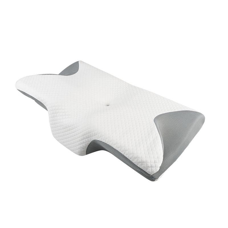 Memory Foam Neck Pillow - Slow Rebound for Deep Sleep, Non-Collapsing Core, Cervical Support