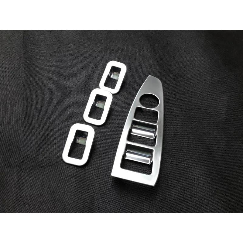ABS Chrome Interior Door Window Lift Switch Button Panel Frame Cover Trim Fit For Mazd@ CX-5 CX5 2013~2016