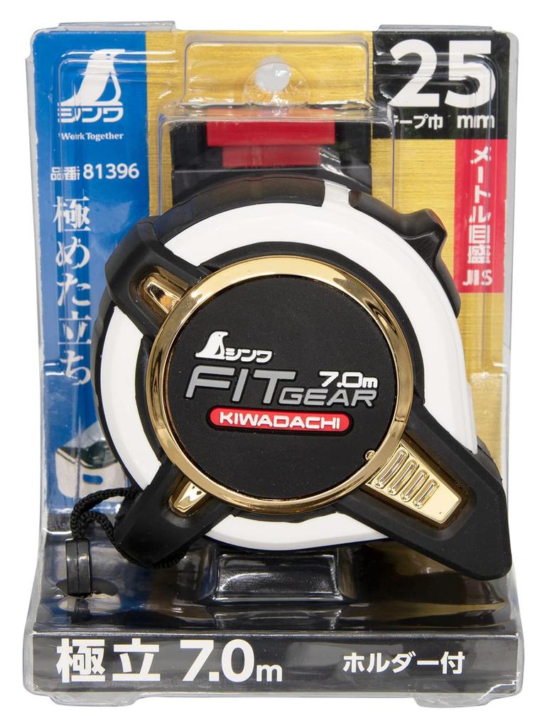 Shinwa Sokutei Convex Fit Gear Gokutachi with holder JIS 81396 25-7.0m