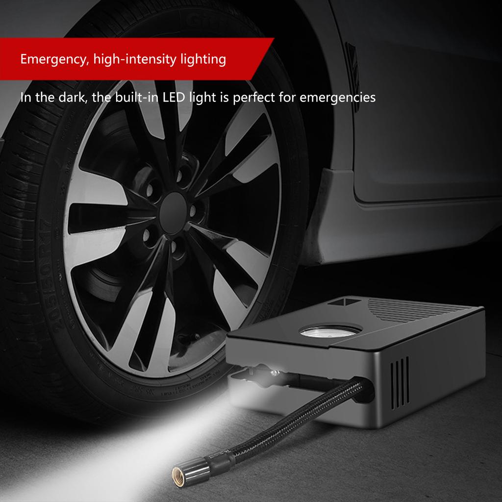 Portable Air Compressor Electric Car Pump Automatic Motorcycle BicycleBall Tire Inflator Digital Pressure Gauge Detector