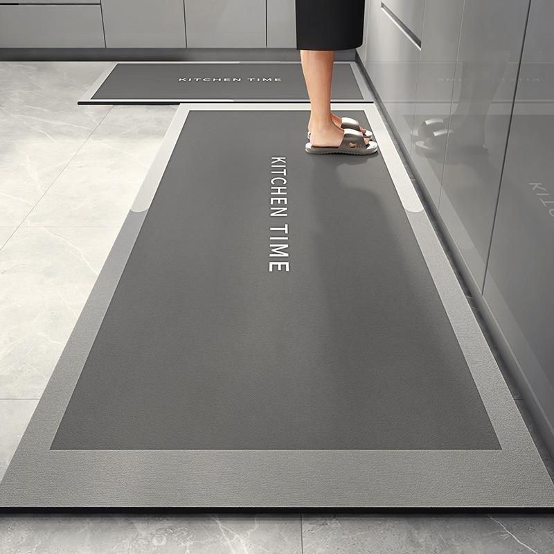 Mat For Kitchen Pvc Waterproof Carpet Anti-Slip Home Decoration Area Rug Leather Entrance Doormat Alfombra De Cocina