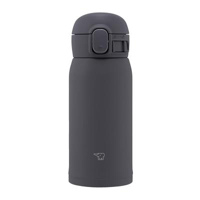 ZOJIRUSHI Láhev na vodu Bezešvá 360ml Hrnček na jedno stisknutí Měkká černá Integrované balení umožňuje umýt pouze 3 položky SM-WS36-BM