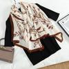 High End Korean Version Women's Simple Elegant Printed Velvet Long Scarf Artistic Small Fresh Warm Thin Shawl Wholesale