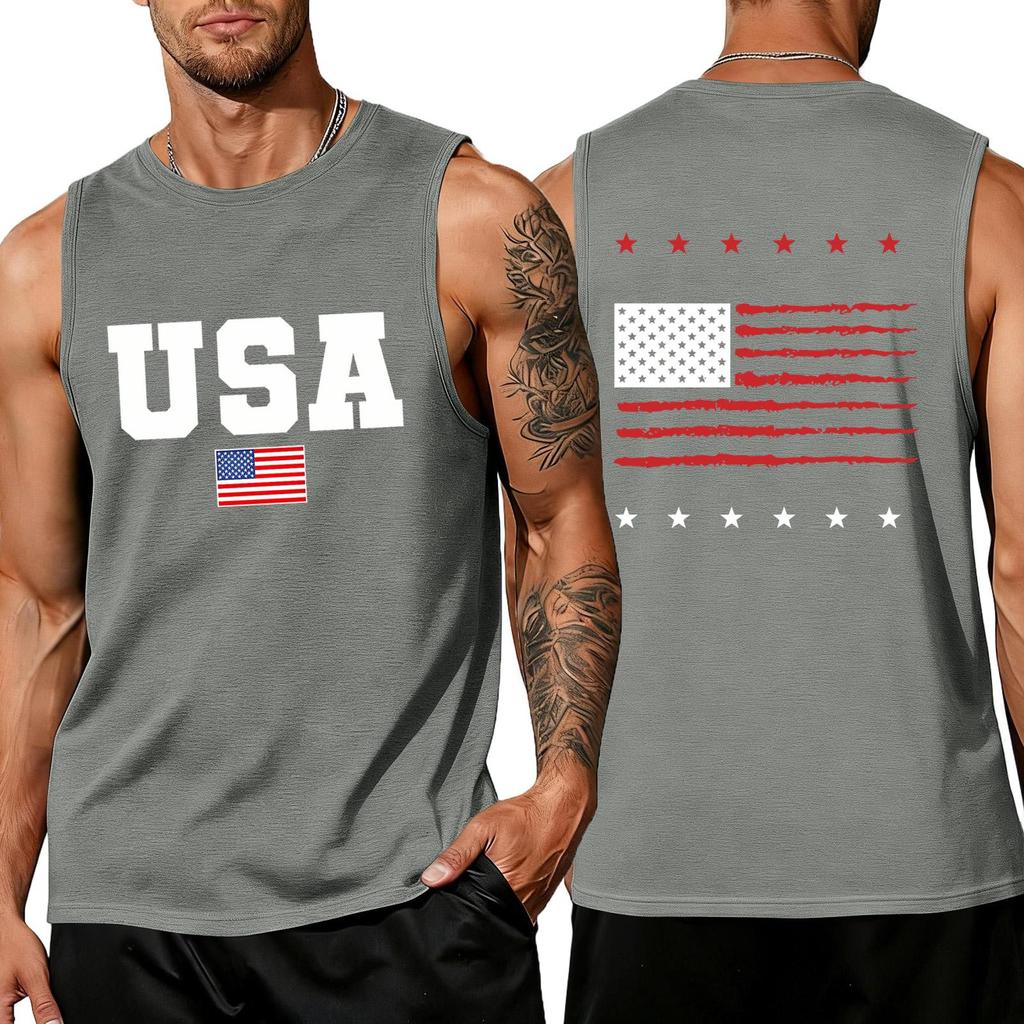 Herren Hemden 4. Juli USA Muskel Tanktops Patriotische Tanktops