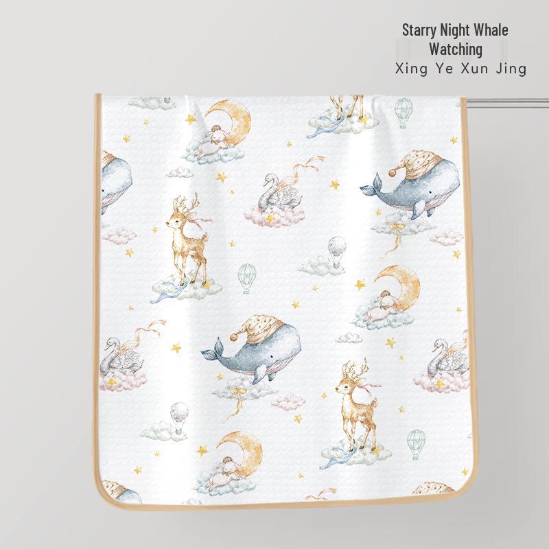 Large Waterproof Washable Cotton Baby Bed Pad - Mother & Child Grade Summer Diaper Sheet 50x70 cm