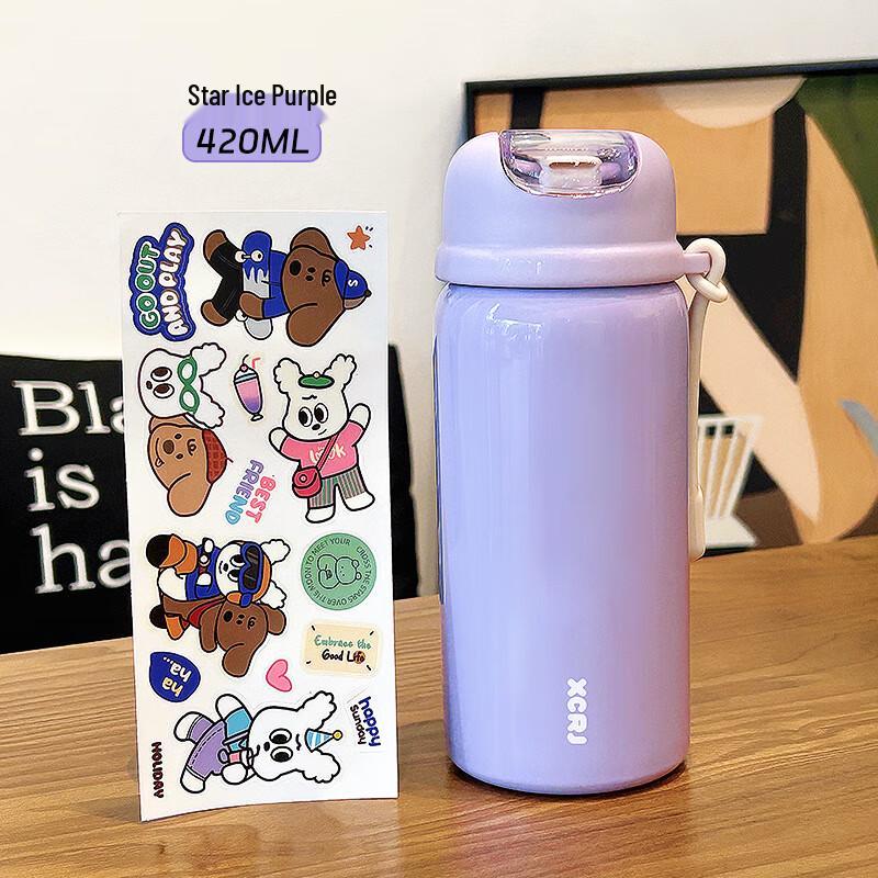 

Portable Insulated Water Bottle with Straw Lid