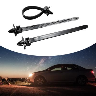 Attaches de câble à ailes à montage poussoir, 100 pièces, sangles de harnais, gestion des fils à dégagement rapide pour les attaches de regroupement de châssis de carrosserie de voiture