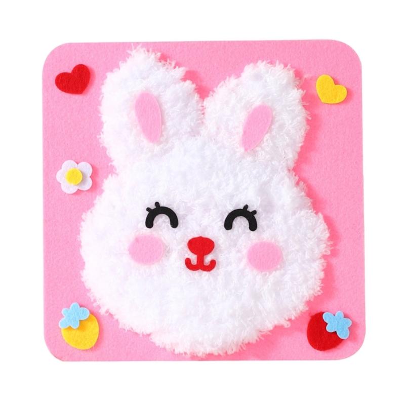 Lustiges Stickerei-Puppen-Set Cartoon-Tier Lustiges Pädagogisches Näh-Bastelset für Kinder Erwachsene Nähen Stickerei Basteln