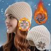 Thermal Winter Knitted Hat Windproof Ear Protection Hat Universal Fit Warm Knit Cap  Winter Cycling