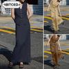 Costume de pantaloni casual de modă pentru femei, fără mâneci, cu decolteu în V