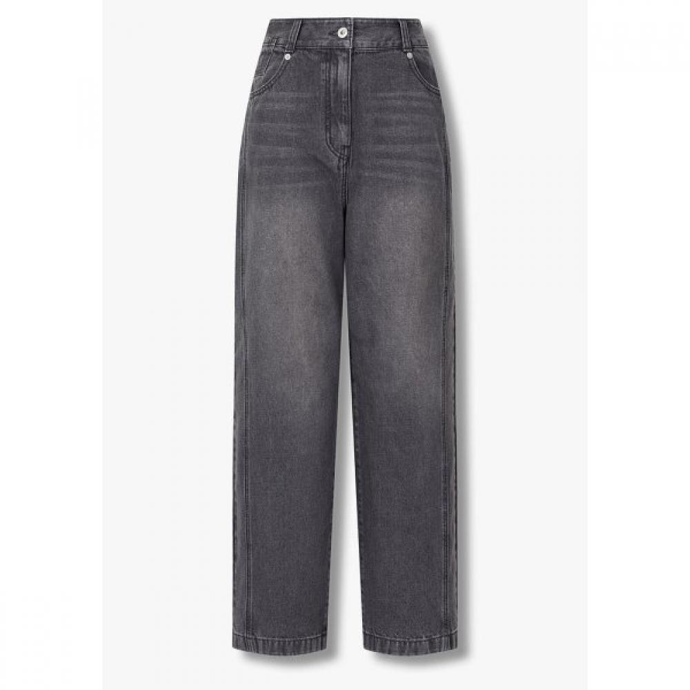Studio Tomboy Women Curved Back Banding Denim Pants 9176362972