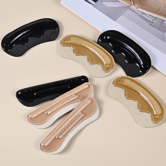 Heel Grips Liner Cushions Self-Adhesive Anti-Slip Soft Suede Cushions Shock Absorption Heel Pads