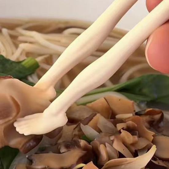 1 Pair Foot Shape Chopsticks Dining Chopsticks Cute for Kitchen Funny Home Decor for Dining Table