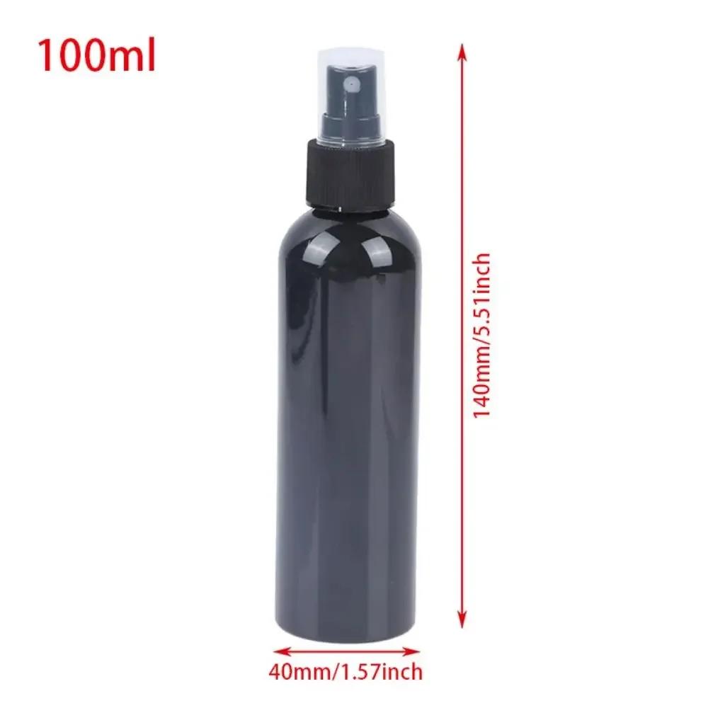 

1 шт. Косметический парфюмерный спрей для лица, увлажняющий, многоразового использования, 20305060100 мл, черный, пустой, маленькая лейка, дорожные аксессуары