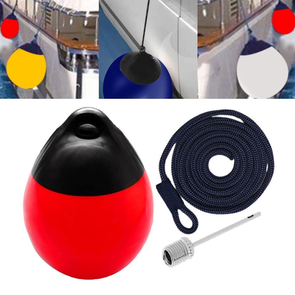 Boat Fender Ball Inflatable with Inflatable Pin Anti Collision Anchor Buoy for Pontoon Boat Boat Dock Sailboats Yacht Fishing