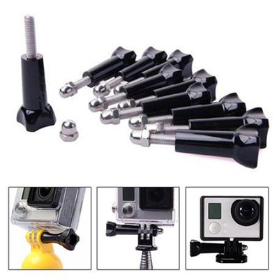 10 ks Dlouhý šroub s palcovým knoflíkem a maticí pro pouzdro Gopro High Clarity Hero 2 3 3+ 4