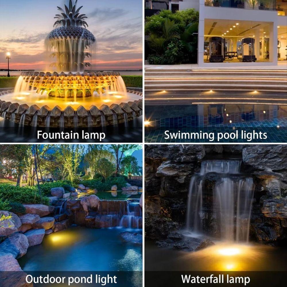 Dual Waterproof Solar Pond Spotlights Auto On/Off Solar Spot Light Solar Lights Lawn Lighting