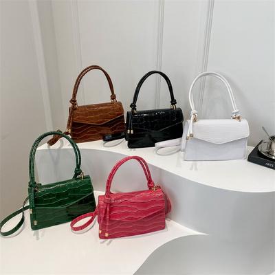 Stone Pattern Candy Color Summer Fashionable New Small Bag Fashionable Single Shoulder Small Square Bag Underarms for Women