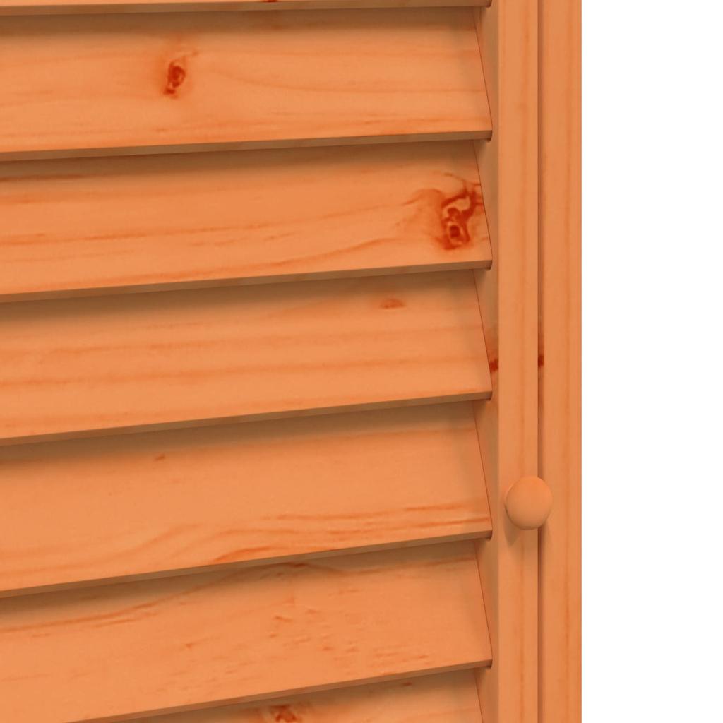 Garden Shed Brown 59 x 56 x 113.5 cm Solid Spruce Wood