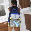 Stylish Dinosaur Print Backpack For Kids Large Capacity Lightweight Design For School Use